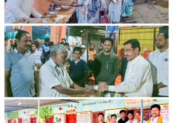 महाशिवरात्रीनिमित्त सिद्धिविनायक गणेश मंडळाकडून प्रसादाचे वाटप