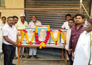 डॉ बाबासाहेब आंबेडकर जयंती निमित्त रंगला स्नेह भोजनाचा सोहळा