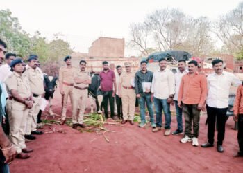 १९ जनावरांची चोरी पकडली, पाच आरोपींना अटक