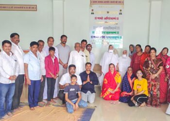 प.पू. कुसुमलताजी म. सा. यांचा पारगाव जैन स्थानक मध्ये प्रवेश