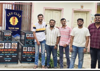 लिओ क्लब बार्शी टाऊन तर्फे प्राण्यांच्या बचावासाठी ट्रॅप पिंजरे भेट