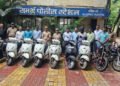 कर्जा फेडण्यासाठी चोरल्या दहा दुचाकी, पोलिसांनी केल्या जप्त