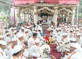 हरिनामाच्या गजरात माऊलींचा पालखी सोहळा पद्मावती मातेच्या दर्शनाला