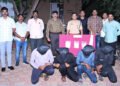जबरी चोरीच्या गुन्ह्यातील ४ आरोपींना अटक, १ लाखांचा मुद्देमाल जप्त