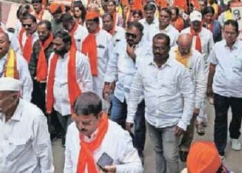 गंगाधर बधे यांच्या पदयात्रेला मतदारांचा उत्स्फूर्त प्रतिसाद