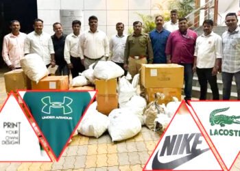 बनावट कपडे विक्री करणार्या दुकानातून ३५ लाखांचा माल जप्त 4 बनावट कपडे विक्री करणार्या दुकानातून ३५ लाखांचा माल जप्त