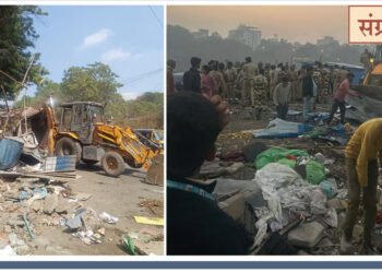 मेट्रोच्या जागेतील ५० झोपड्या महापालिकेने हटविल्या