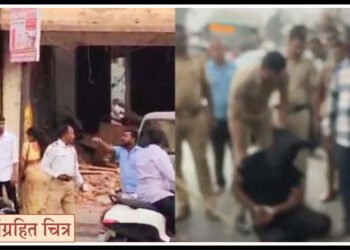 पोलिसांवर हल्ला करणाऱ्याची फुरसुंगी पोलिसांकडून धिंड