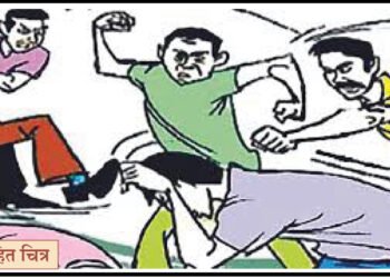 लहान भावाच्या भांडणावरून मोठ्या भावाला मारहाण