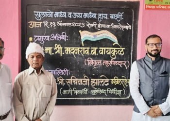 सुप्रसिद्ध विधिज्ञ ॲड. सचिन झालटे यांचा सुलाखे प्रशालेत सत्कार