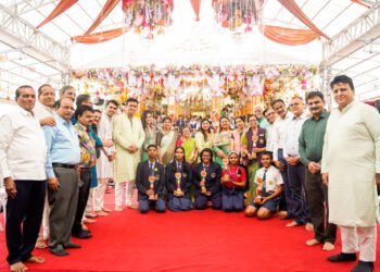 माँ आशापुरा नवरात्र उत्सवात हजारो विद्यार्थ्यांचे श्रीसुक्त पठण