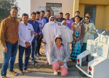 पारगाव जैन स्थानक उद्घाटन हेतु प.पू. कुसुमकंवरजी व प.पू. अरुणप्रभाजी म.सा. का विहार