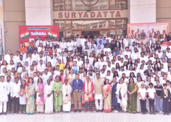 ‘वंदे मातरम’चे १५० वे वर्ष व ७७ वा प्रजासत्ताक दिन : सूर्यदत्त ग्रुप ऑफ इन्स्टिट्यूट्समध्ये उत्साहात साजरा