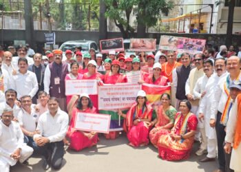 महावीर जन्मकल्याणक पर भव्य वरघोड़े का आदिनाथ संघ द्वारा स्वागत