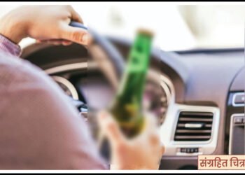 मद्यप्राशन करून भरधाव कार चालविणाऱ्या चालकाला दंड