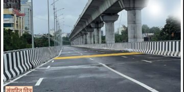 विद्यापीठ चौकातील दुमजली पुलाच्या उद्घाटनानंतर दुहेरी वाहतूक पूर्ववत